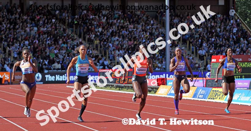 Womens 200 metres, IAAF Diamond League, Birmingham. Photo: David T. Hewitson/Sports for All Pics